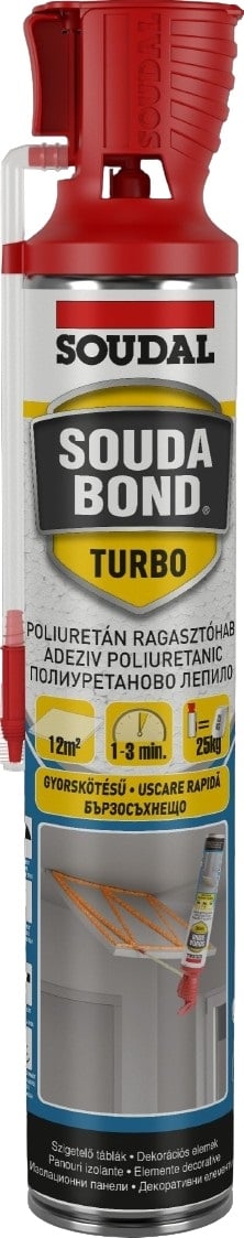 Hand-applied insulation foam Soudal Soudabond Turbo, 750 ml