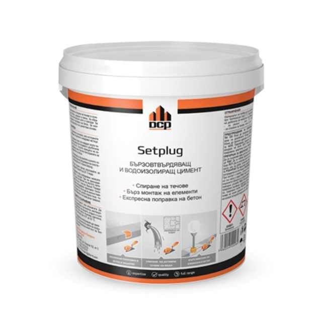DCP Setplug rapid-setting waterproofing cement, 1 kg