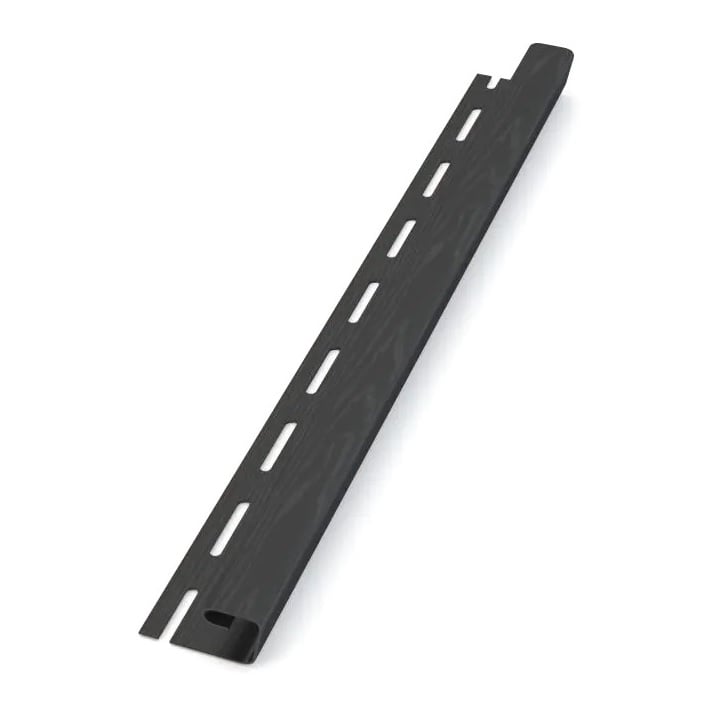 Devorex J-profile for PVC cladding, graphite, 3 m