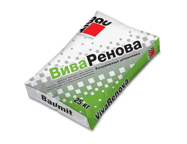 Подравнителна шпакловка Baumit VivaRenova, 25 кг