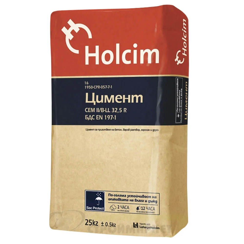 Портландцемент Holcim CEM II/B-LL 32.5 R, 25 кг