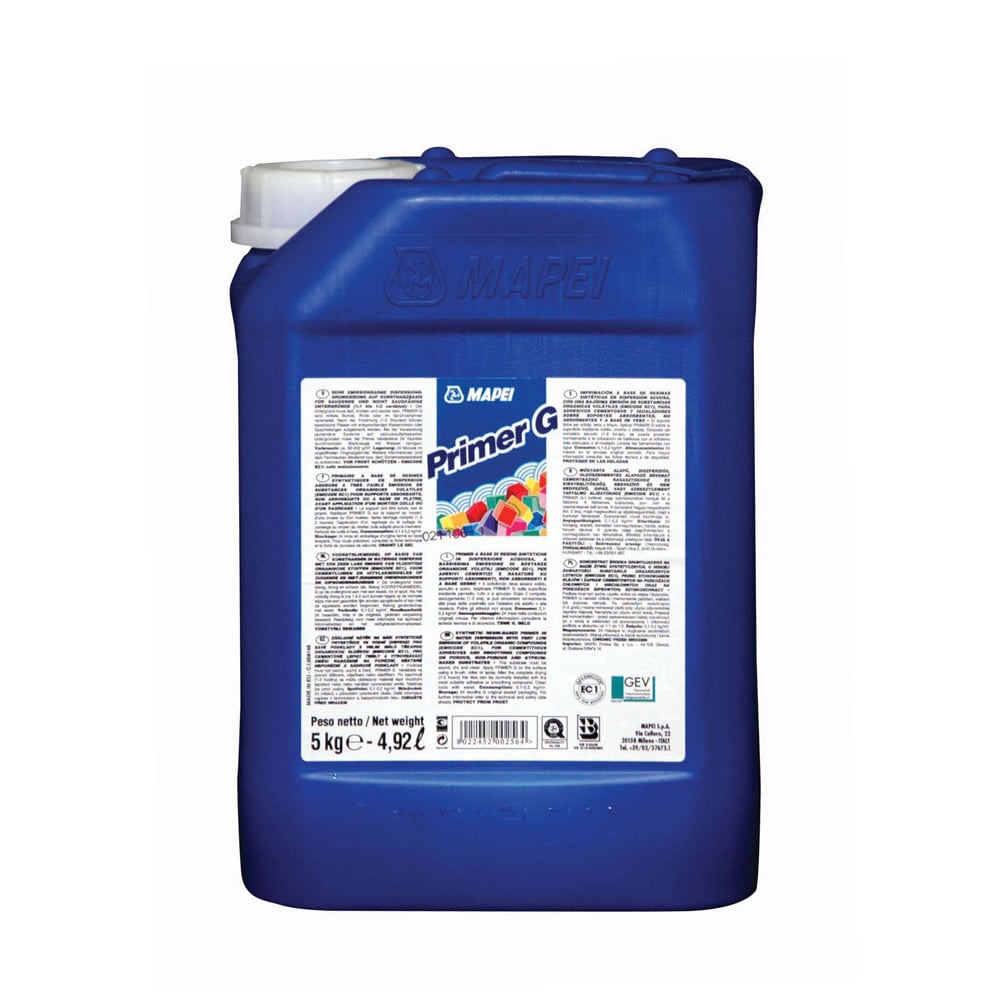Грунд на основата на синтетична смола Mapei Primer G, 5 кг