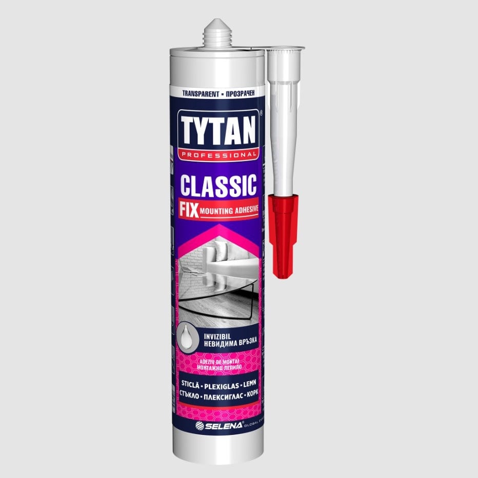 Tytan Classic Fix mounting adhesive, transparent, 310 ml