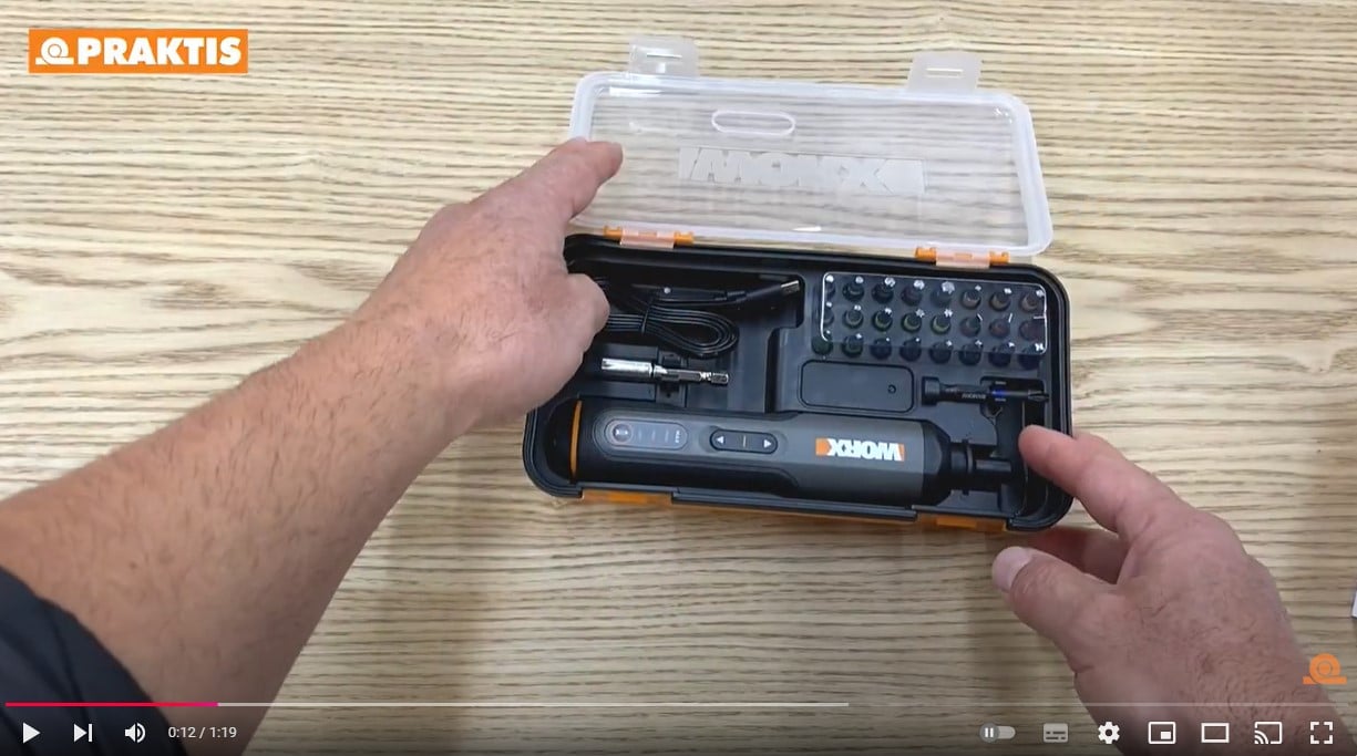 AKTR アクターWILD-CARD5.5-INCH SHRT WD PNTS Aкумулаторна отвертка Worx WX240 / 4V 1,5Ah + аксесоари - PRAKTIS